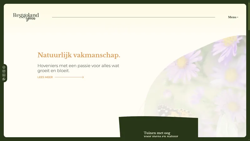 Website van Reggeland Groen Hoveniers