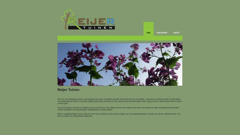 Website van Reijer Tuinen