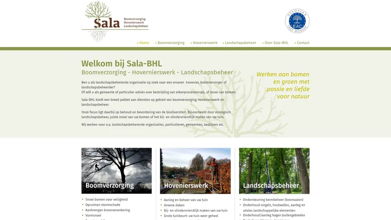 Website van Sala-BHL Co