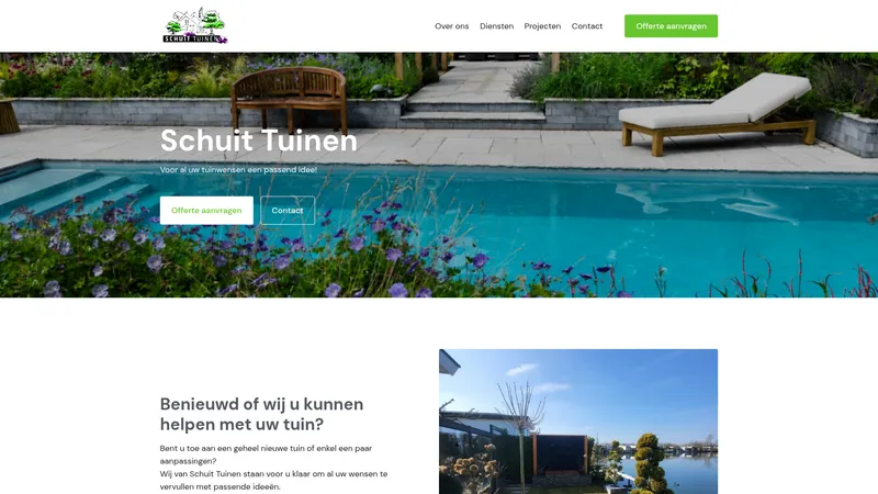 Website van Schuit Tuinen