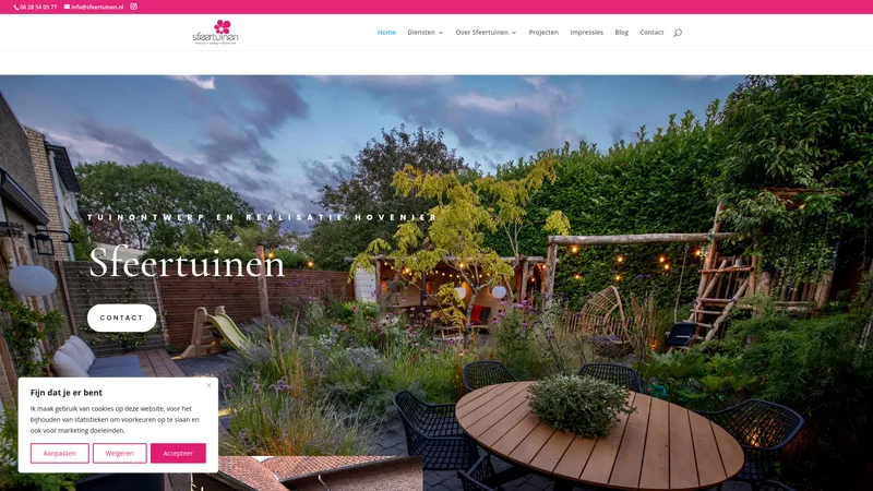 Website van Sfeertuinen