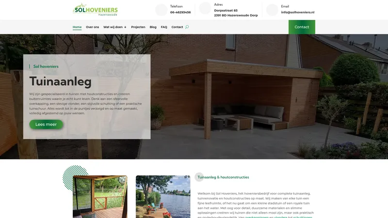Website van Sol Hovenier