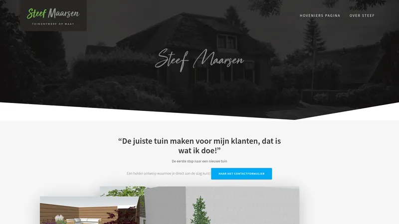 Website van Steef Maarsen Tuinontwerp