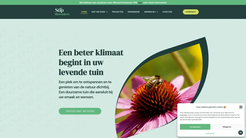 Website van Stip Hoveniers