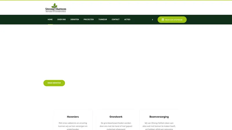 Website van Streng Hoveniers Hattem
