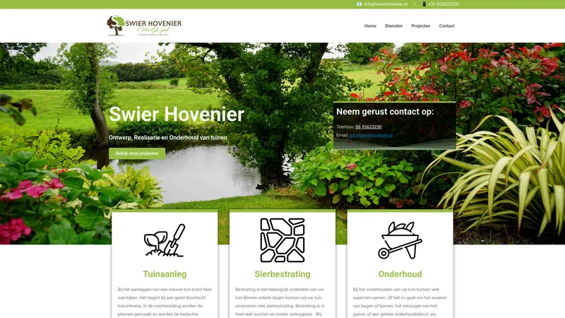 Website van Swier Hovenier