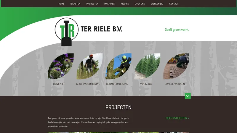 Website van T. ter Riele B.V