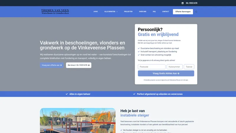 Website van Thijmen Van Veen Hovenier