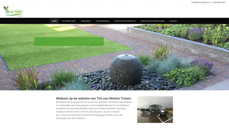 Website van Tim van Wetten