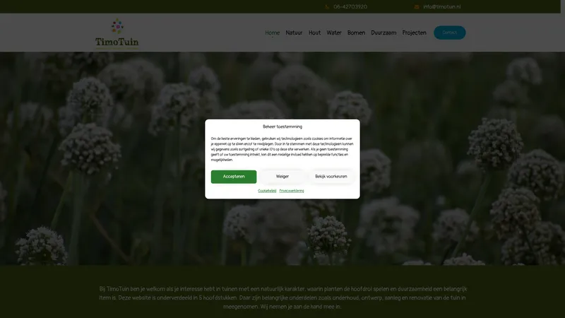 Website van TimoTuin