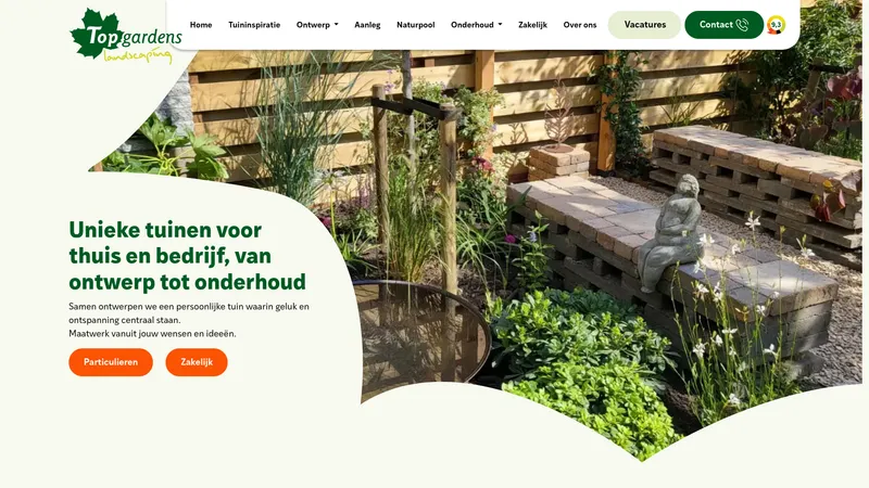 Website van Topgardens