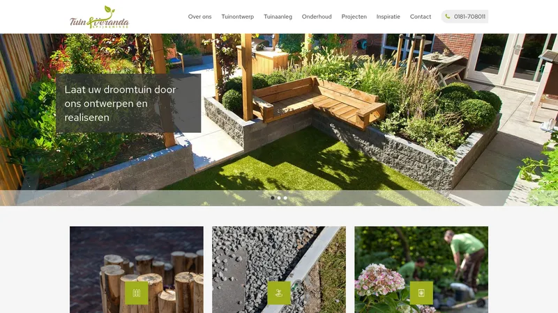 Website van Tuin & Veranda
