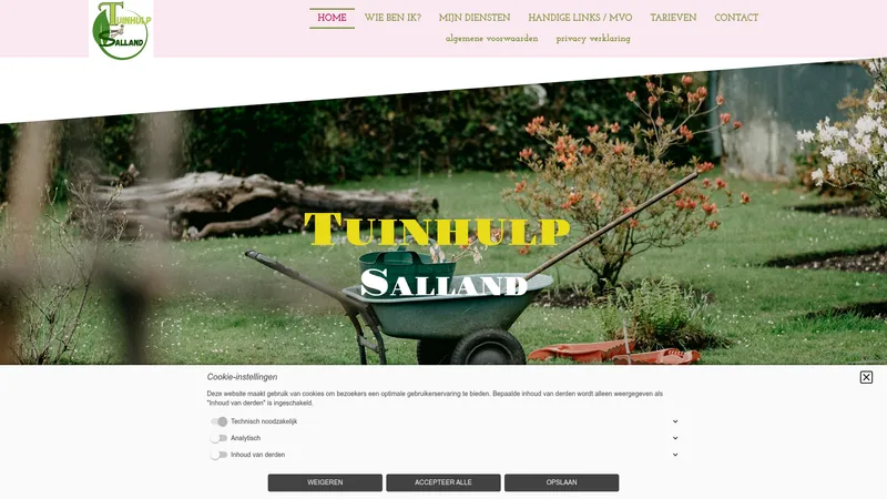 Website van Tuinhulp Salland