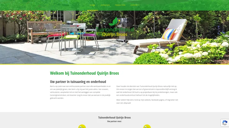Website van Tuinonderhoud Quirijn Broos