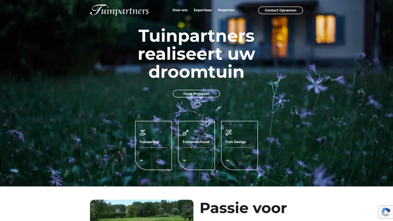 Website van Tuinpartners