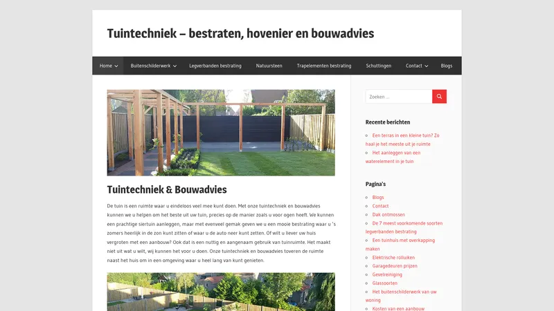 Website van Tuintechniek