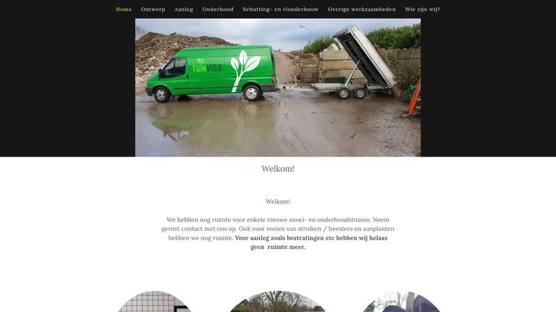 Website van TuinVisie Hoveniers B.V