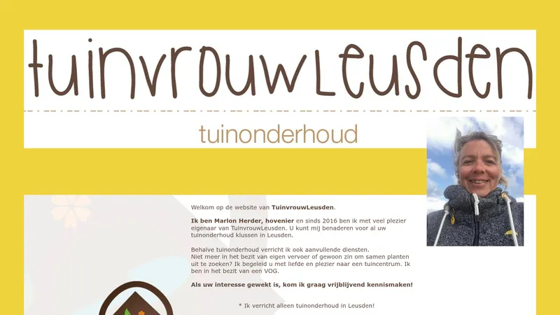 Website van TuinvrouwLeusden