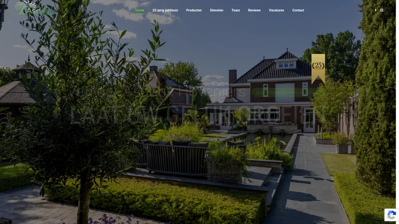 Website van Van der Asdonk Hoveniers