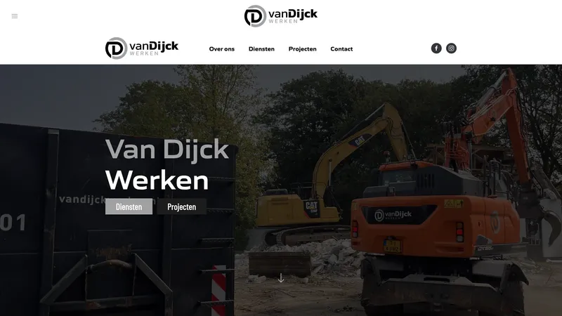 Website van Van Dijck Werken