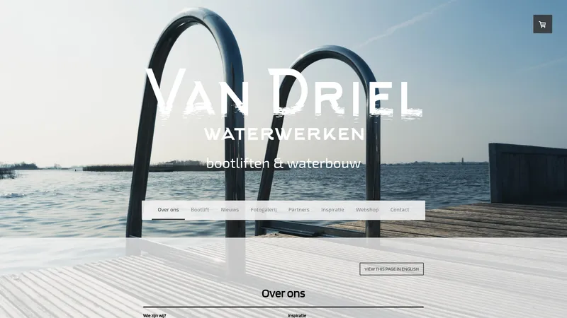 Website van Van Driel Waterwerken