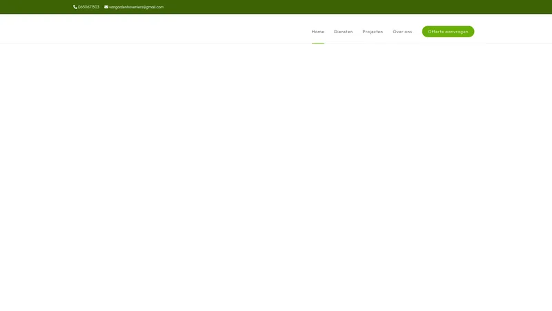Website van Van Gaalen Hoveniers
