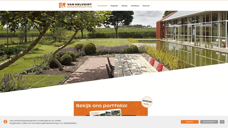 Website van Van Helvoirt Groenprojecten