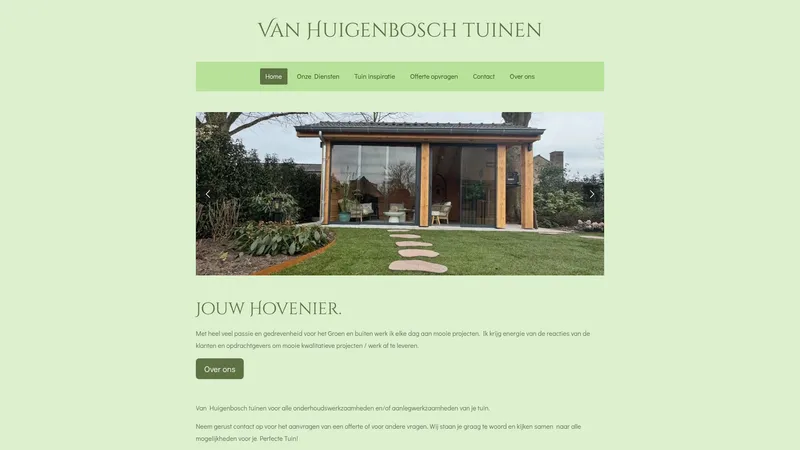 Website van Van Huigenbosch tuinen
