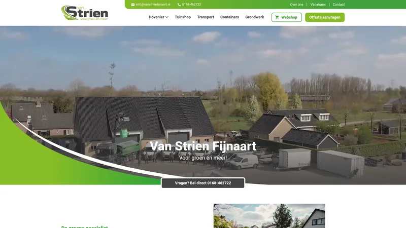 Website van Van Strien Hoveniers