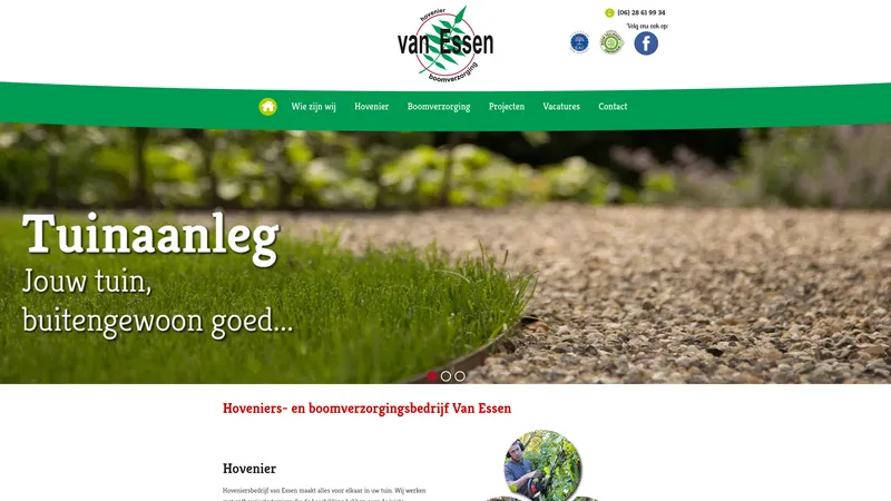 Website van vanessenhoveniers