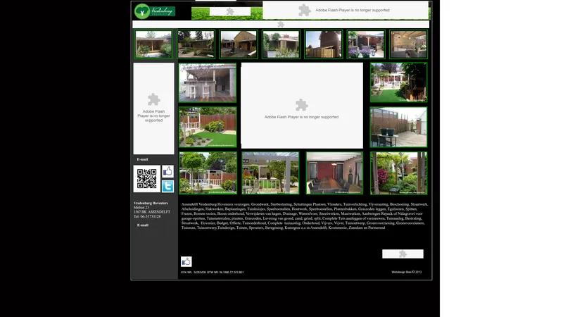 Website van Vredenburg Hoveniers