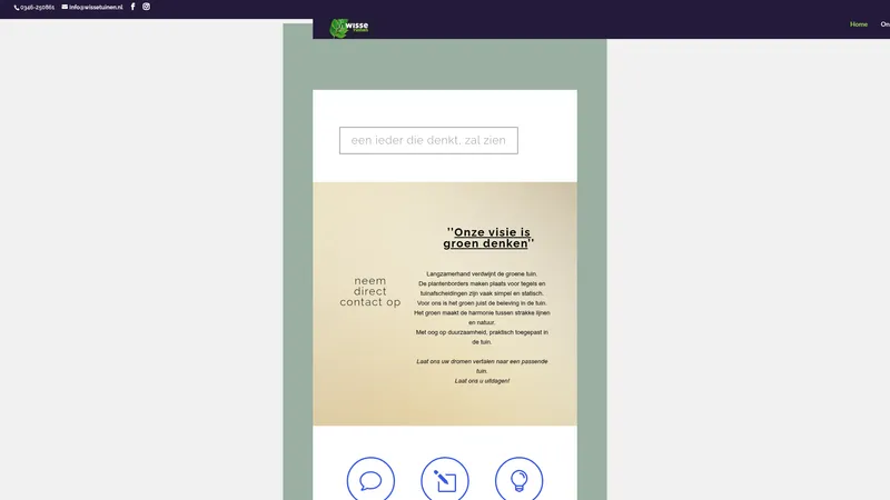 Website van Wisse tuinen