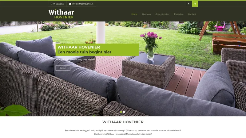 Website van Withaar Hovenier