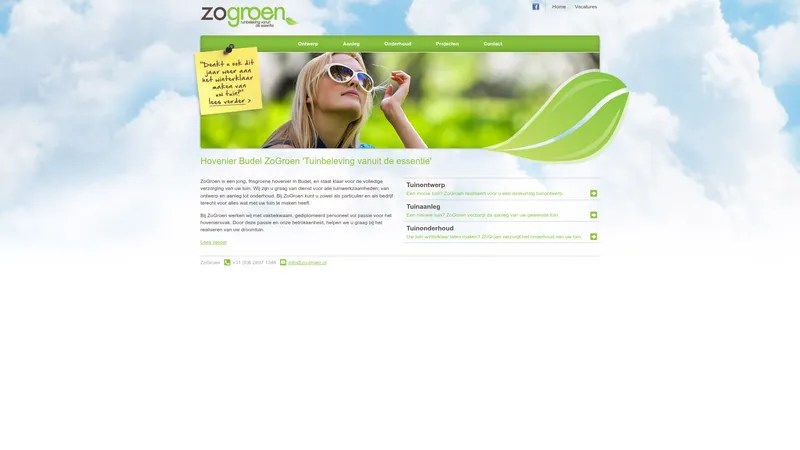 Website van ZoGroen